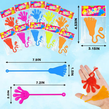 Skiennix Large Sticky Hands - Fun Party Favors for Kids | 100 PCS Birthday Goodie Bag Fillers