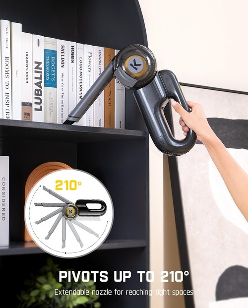 Fanttik Fold V10 Ultra Deluxe Handheld Vacuum - 17kPa Suction Power, 35 Min Runtime, Smart LED Display