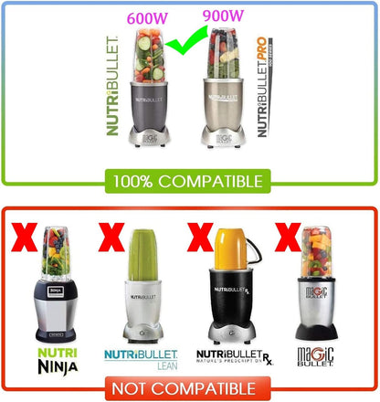 NutriBullet 32oz Blender Cups & Blade Set - 5 Replacement Parts for 600W/900W Blenders