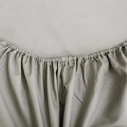 NHNHN Fitted Sheet-Deep Pockets-Soft Microfiber-Easy Care-Shrinkage and Fade Resistant-Fitted Sheets Queen Size for Girl Woman Teens Kids-Only 1 Fitted Sheet (Queen,Light Grey)