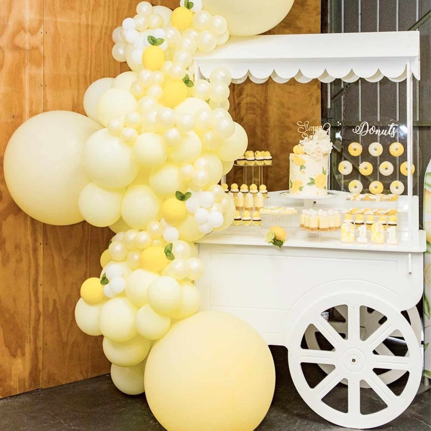 PartyWoo Pastel Yellow Balloons - 100 Pcs in Various Sizes for Baby Shower & Birthday Decor | Light Yellow