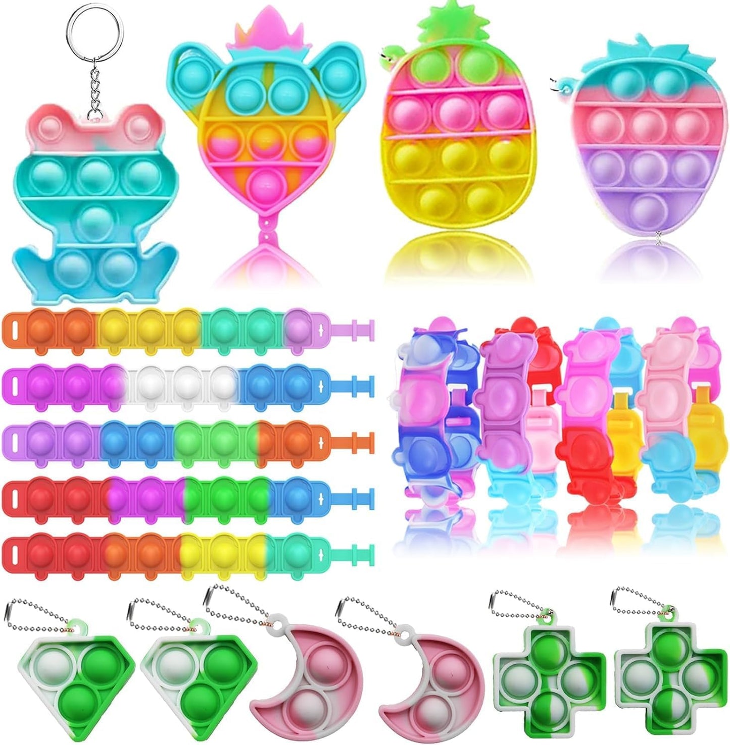 117 Pcs Party Favors - Pop Fidget Toys & Treasure Box Gifts for Kids 4-12 | Perfect for Birthdays & Goodie Bags