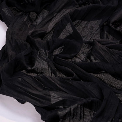 Socomi Black Cheesecloth Table Runner - 10pcs Rustic Gauze for Weddings & Events | 120 Inch 10FT