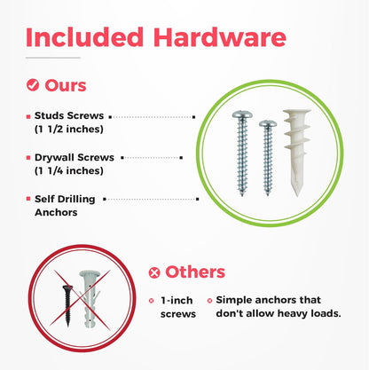 TIDYME Garage Wall Organizer - 64" Heavy-Duty Tool Storage Rack | Adjustable Double-Layer Hooks | 400 lbs Capacity