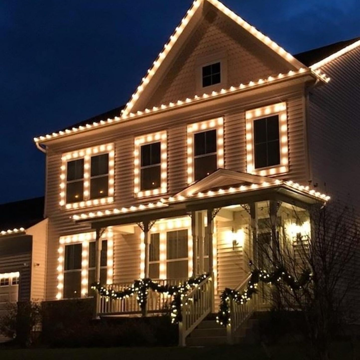 TW SHINE C9 Christmas Lights - 100 LED 66 FT Waterproof String Lights with 8 Modes Timer for Indoor/Outdoor Decor