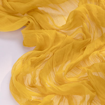 Socomi Cheesecloth Table Runner - 3pcs Gold Yellow Boho Rustic Design | 120 Inch for Weddings & Parties