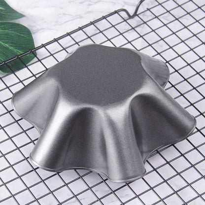 Carbon Steel Tortilla Pan Set by Tortilla Pan - 6 Non-Stick Taco Shell Makers with Silicone Potholder & Basting Brush
