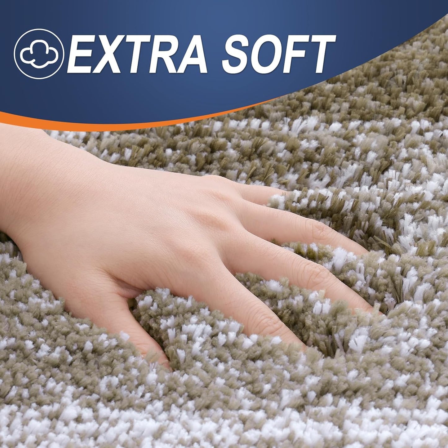 OLANLY Bathroom Runner Rug - Extra Soft Microfiber Mat, Quick Dry & Washable, 59x24, Coffee Color