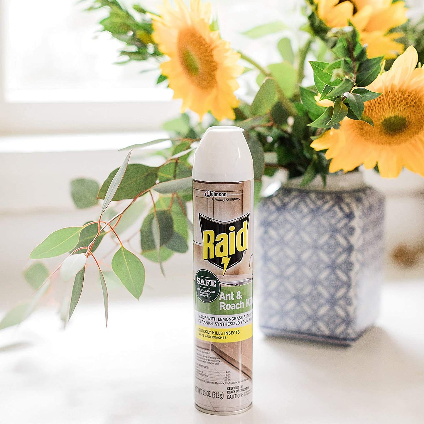 Raid Ant and Roach Killer - Powerful Aerosol Spray with Essential Oils | 3 Cans