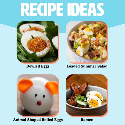 Tasty Mini Egg Cooker - 5-Egg Capacity for Perfect Hard Boiled Eggs & Omelets | Auto Shut Off, Yellow