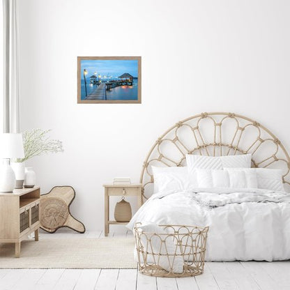 JCJMY 10x14 inch Picture Frame, Horizontal and Vertical Formats for Wall Hanging, 10 x 14 Wall Gallery Poster Photo Frame with Shatter Resistant Plexiglass, Rustic Brown