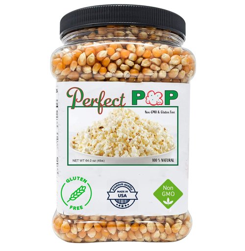 Concession Essentials Premium Yellow Popcorn Kernels - Gourmet Flavor, 4lbs