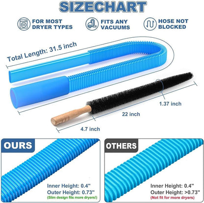 Upgraded Dryer Lint Vac Attachment by [Brand Name] - Universal Vacuum Cleaner Kit for Deep Cleaning Ducts & Lint Removal