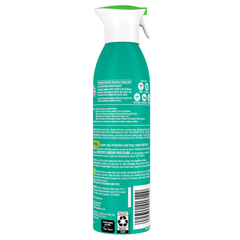 Scrubbing Bubbles Easy Clean Foaming Multipurpose Bathroom Cleaner, Continuous Spray Bottle, Fast Acting Foam, 13.58 Ounce