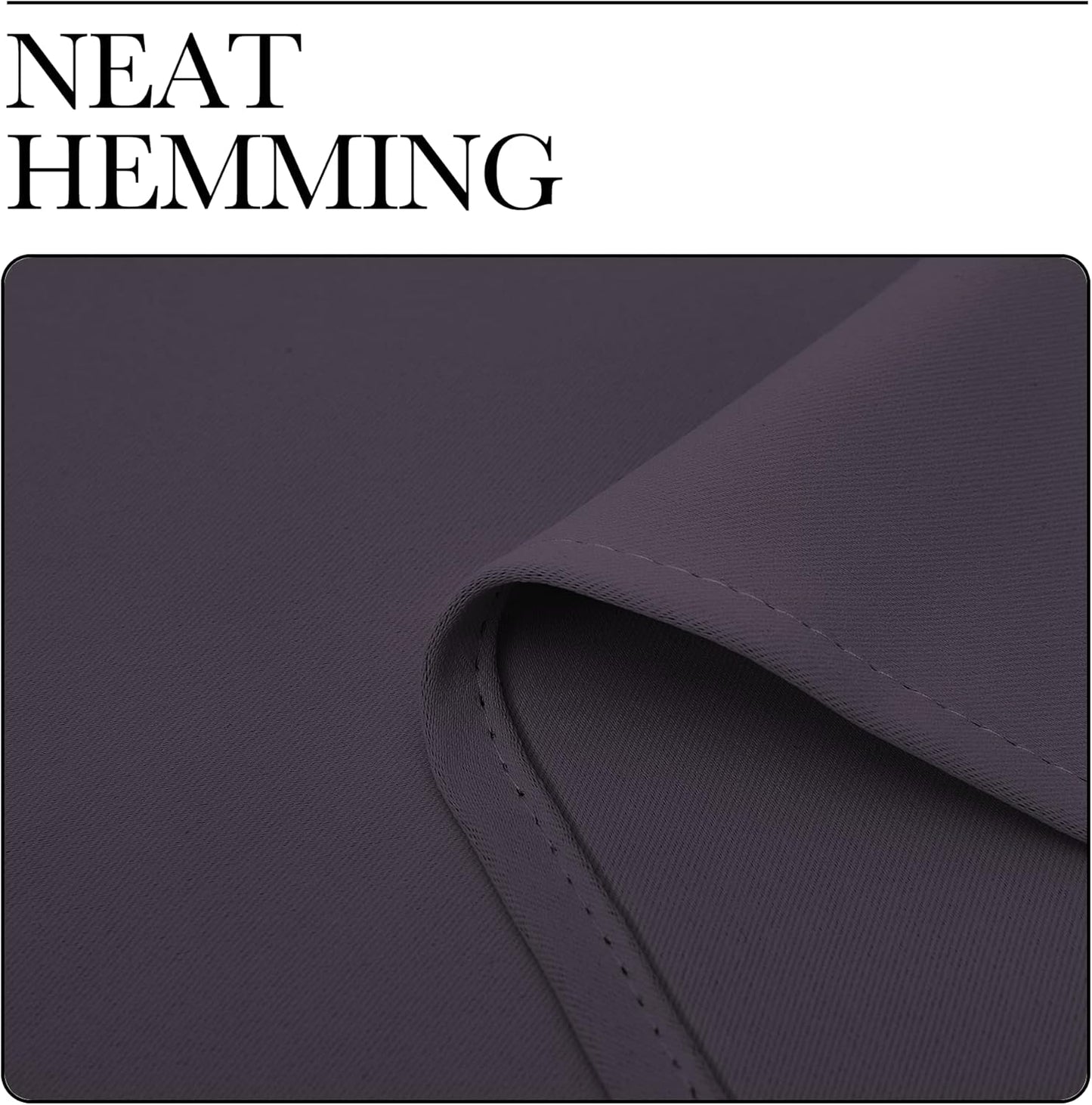 NICETOWN Greyish Purple Blackout Curtains - Thermal Insulated 120" Long Drapes | 2 Panels, 55" Wide for Living Room