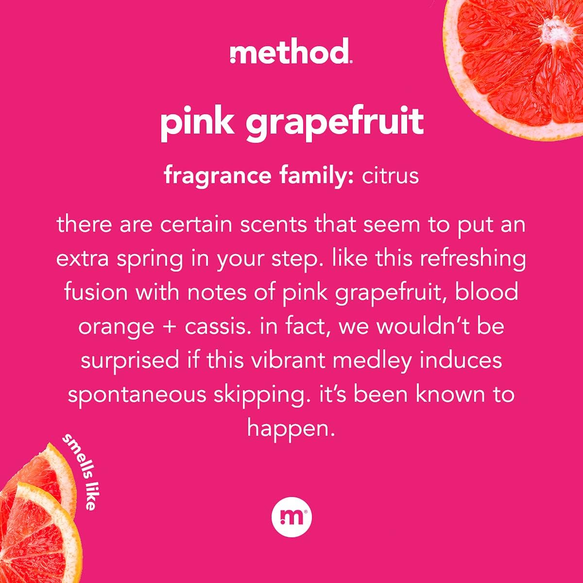 Method All-Purpose Cleaner - Pink Grapefruit Scent | Ideal for Counters, Tiles & Stone - 28 oz Spray Bottle