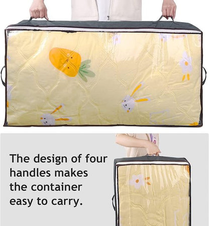 90L Under Bed Storage Containers by [Brand Name] - Clear Lids for Organizing Toys & Clothing | 2 Pack