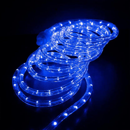 Skiennix 100ft LED Rope Lights - Waterproof & Flexible Tube Lighting with 8 Modes | Blue for Garden, Patio & Parties
