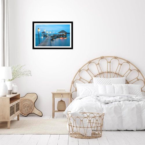 JCJMY 12x18 Picture Frame - Wall Hanging Display for 11x17 Photos with Mat or 12x18 Without Mat | Black Plexiglass