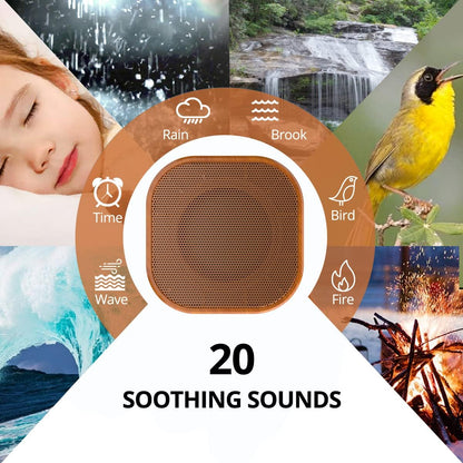 Skiennix White Noise Machine - 20 Soothing Sounds with Memory Function | Sleep Timer for All Ages
