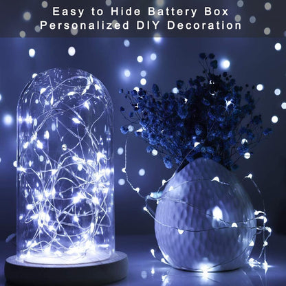 Ostwiki Fairy Lights - 20 LED Battery Operated String Lights | 7ft Twinkle Mini Lights for DIY Decor