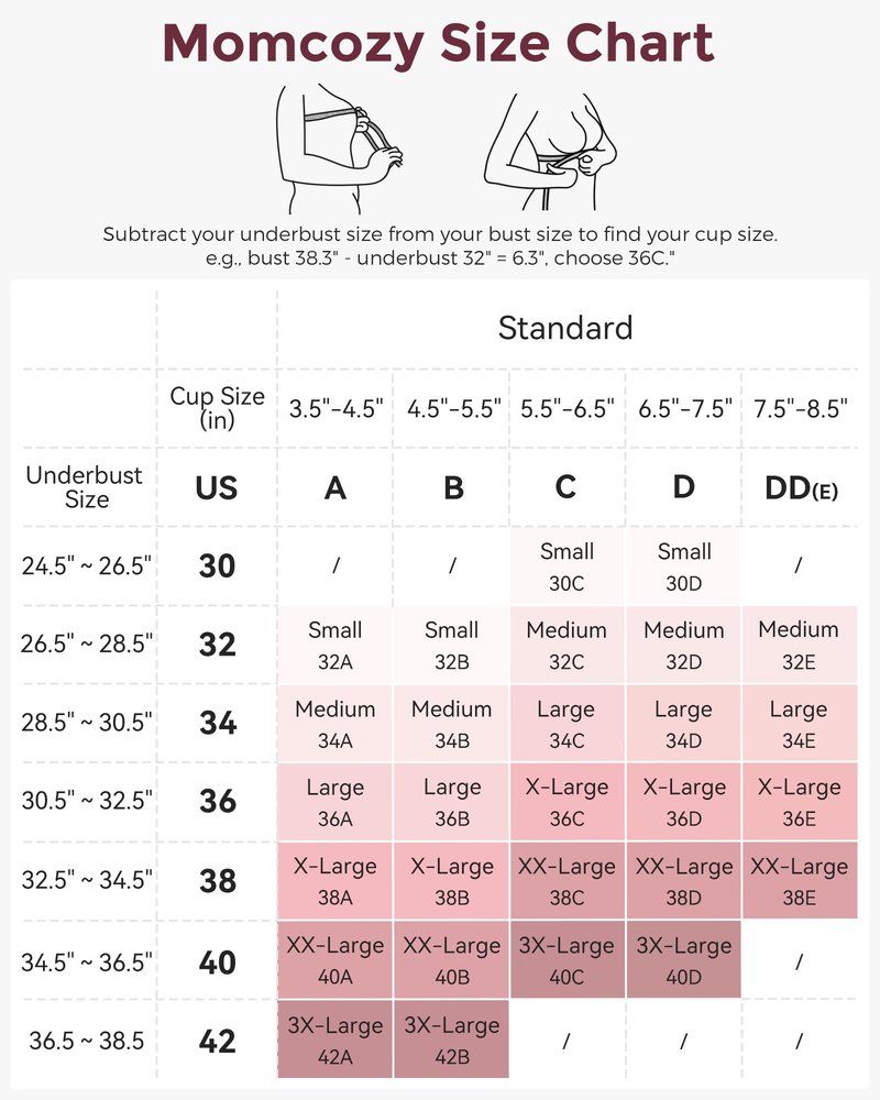 Momcozy Nursing Bras for Breastfeeding, YN21 Seamless Ultra Comfort Maternity Bra, Natural Shape, Pregnancy Sleep Bralette