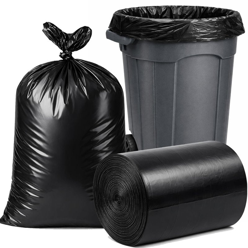 SurpOxyLoce 33 Gallon Multipurpose Tear-Resistant Trash Bags,Heavy Duty,Tastless and Black Garbage Bags(30 Count,80x100cm)