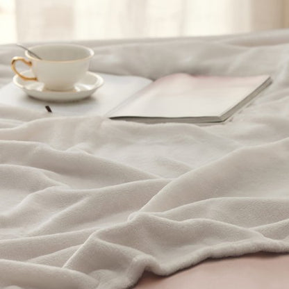 Bedsure GentleSoft Fleece Blanket King Size Linen - 280GSM Soft Lightweight Plush Cozy Blankets for Bed, Sofa, Couch, Travel, Camping