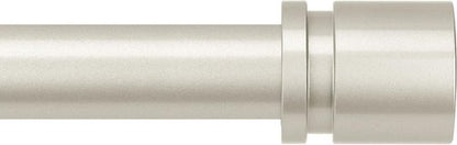 Byondeth Adjustable Curtain Rods - 16 to 144 Inches, 1 Inch Diameter, Brushed Nickel Finish