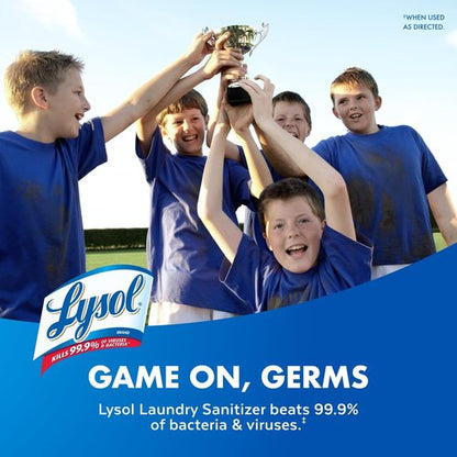 Lysol Laundry Sanitizer - Bacteria Odor Eliminator Detergent Additive | Crisp Linen, 90oz