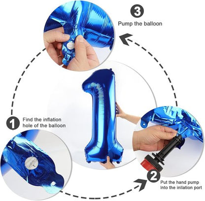 Large Dark Blue 40-Inch Number 13 Balloon by [Brand Name] - Perfect for Birthday & Memorial Celebrations