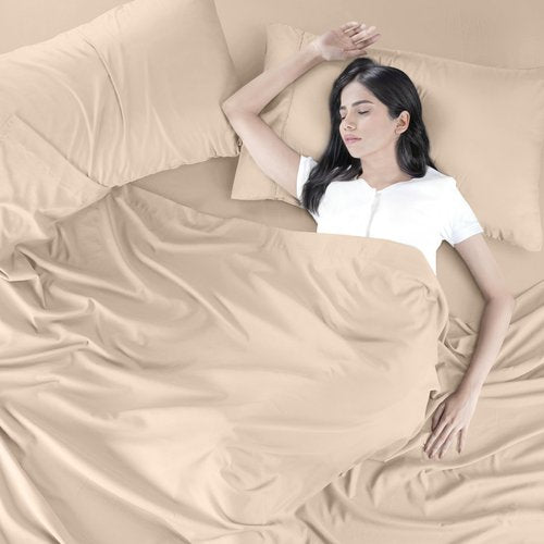 Utopia Bedding Queen Bed Sheets Set - Pack of 2 Sheet Sets - Perfect for Spa, Hotel, & Guest Bedroom - Brushed Microfiber - Shrinkage and Fade Resistant - Easy Care (Beige)