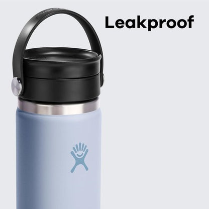Hydro Flask Flex Sip Coffee Tumbler – Insulated Stainless Steel, Non Spill, Leak Proof Travel Coffee Cup 16 Oz Aloe Green