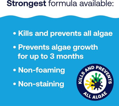 HTH 67089 Algae Guard Ultra - Long Lasting Swimming Pool Care Chemical, 32 Fl Oz