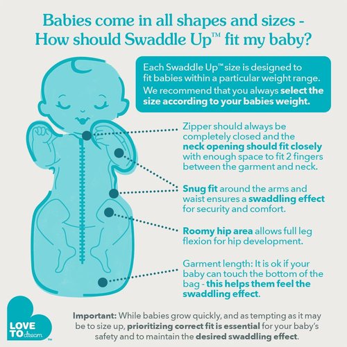 Love to Dream Swaddle UP - Gray Newborn Swaddle for Better Sleep | 5-8.5 lbs, Arms Up Design (Pack of 2)