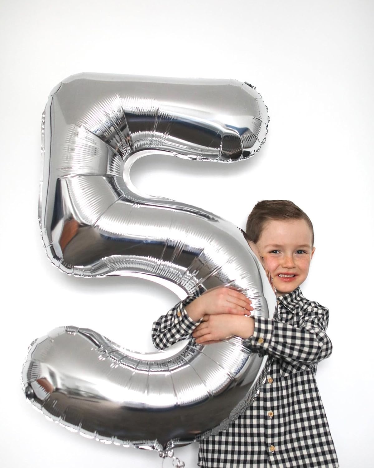 Silver Number 15 Balloon - 40 Inch Silver Birthday Decoration for 15th Birthday Party Supplies