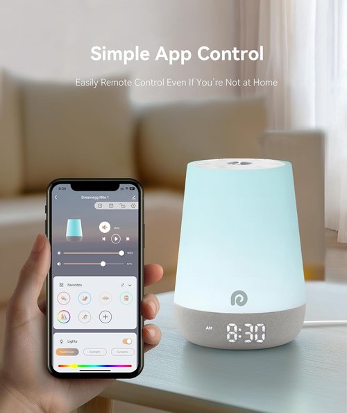 Dreamegg BabySleep Ease Bundle - Sleep Lite D11Max with Sound Machine & Night Light for Kids