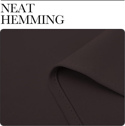 NICETOWN Blackout Curtain Panels - Energy-Saving Thermal Insulated Drapes | Grommet Design, 34" x 72", Toffee Brown