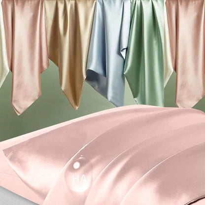 Mulberry Silk Pillowcases - Standard Size | Anti-Acne Cooling Sleep | Natural Silk Satin, Coral