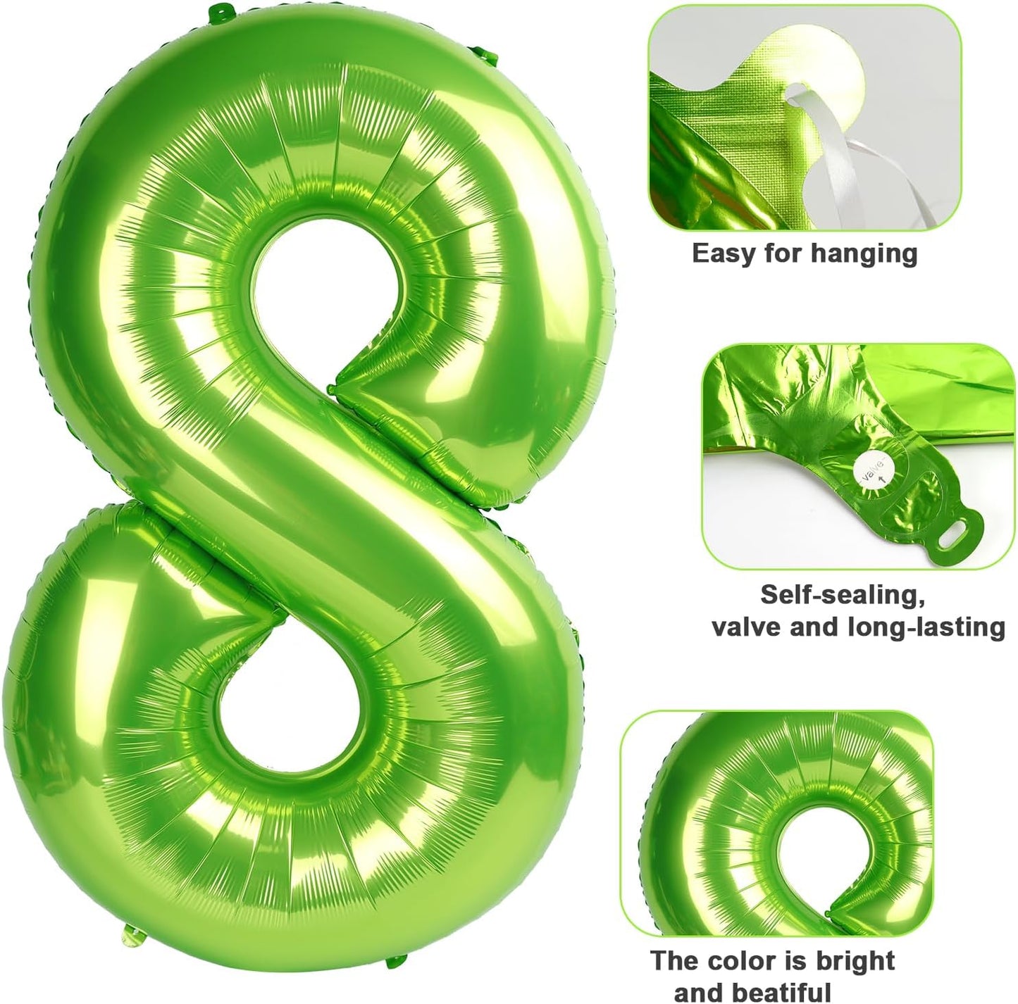 Number 6 Balloon - 40 Inch Light Green Birthday Decoration for Boys & Girls | Perfect for 6th Birthday Celebrations