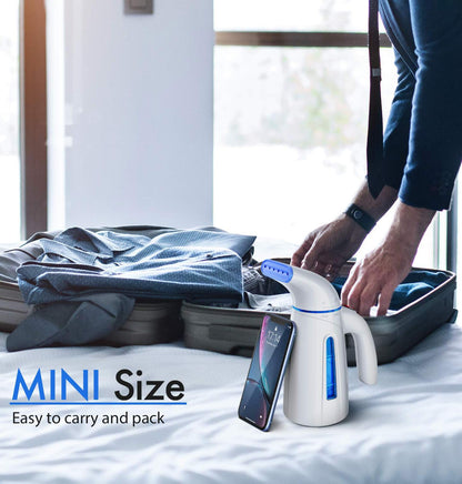 OGHom Handheld Clothing Steamer - 700W Portable Travel Iron with 240ml Capacity (Blue)