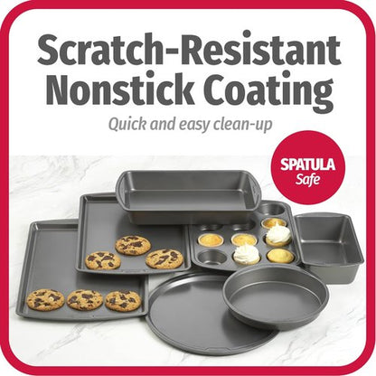 GoodCook Everyday 7-Piece Non-Stick Bakeware Set | Versatile Baking Pans for Cookies, Cakes & Muffins