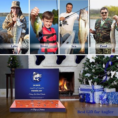 Advent Calendar Fishing Lures - 24 Days Countdown Gift for Men & Teens | Perfect Christmas Surprise