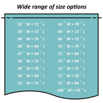 Mrs Awesome RV Stall Shower Curtain Liner with 3 Magnets 47 x 64 inch, Waterproof Thick PEVA Shower Liner for Bathroom 47x64, Clear