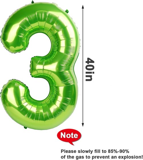 40 Inch Light Green Number Balloons by [Brand Name] - Perfect for 2nd, 12th, 21st Birthday Celebrations & Baby Showers