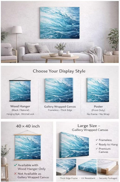 ZXDZSM Custom Canvas Prints - Personalized Photo Upload | 16" x 20" Size for Unique Decor