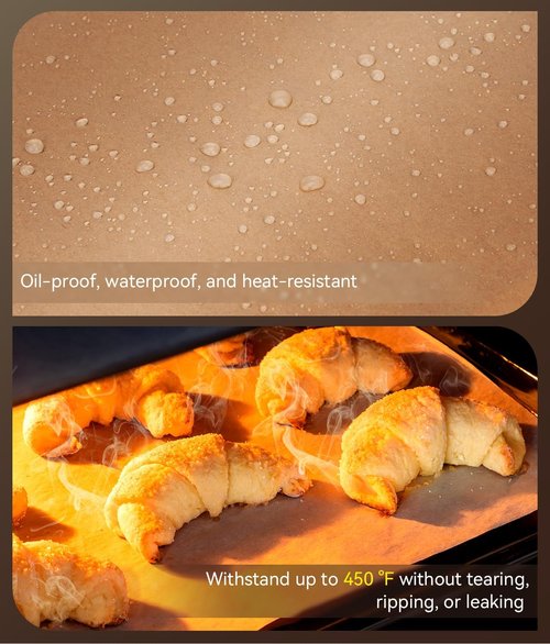 300 Pcs Skiennix Parchment Paper Sheets - Non-Stick Precut Baking Paper, 9x13 In, Ideal for Bread, Cakes, Cookies