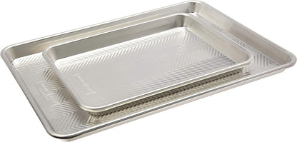 Nordic Ware Prism Baking Sheets - Half & Quarter Size | Durable Natural Finish