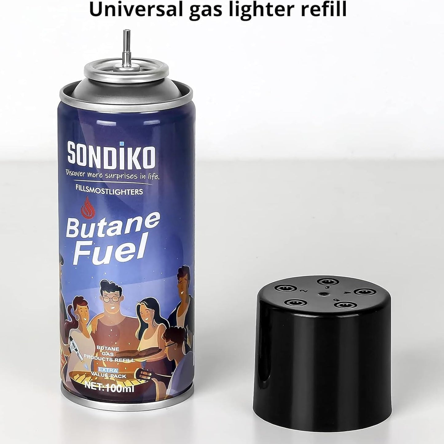 Sondiko Butane Torch - Refillable Kitchen Torch Kit with Premium Fuel Refill | Ideal for Soldering & Cooking