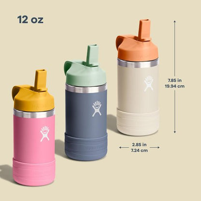 Hydro Flask Kids Water Bottle - Insulated Stainless Steel with Straw Cap - 12 Oz Koala Design